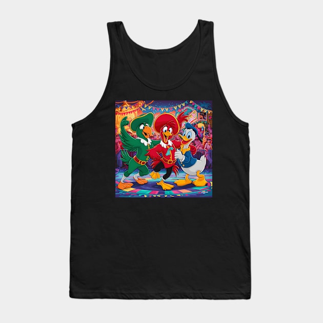 The Three Caballeros Tank Top by Florian Sallo